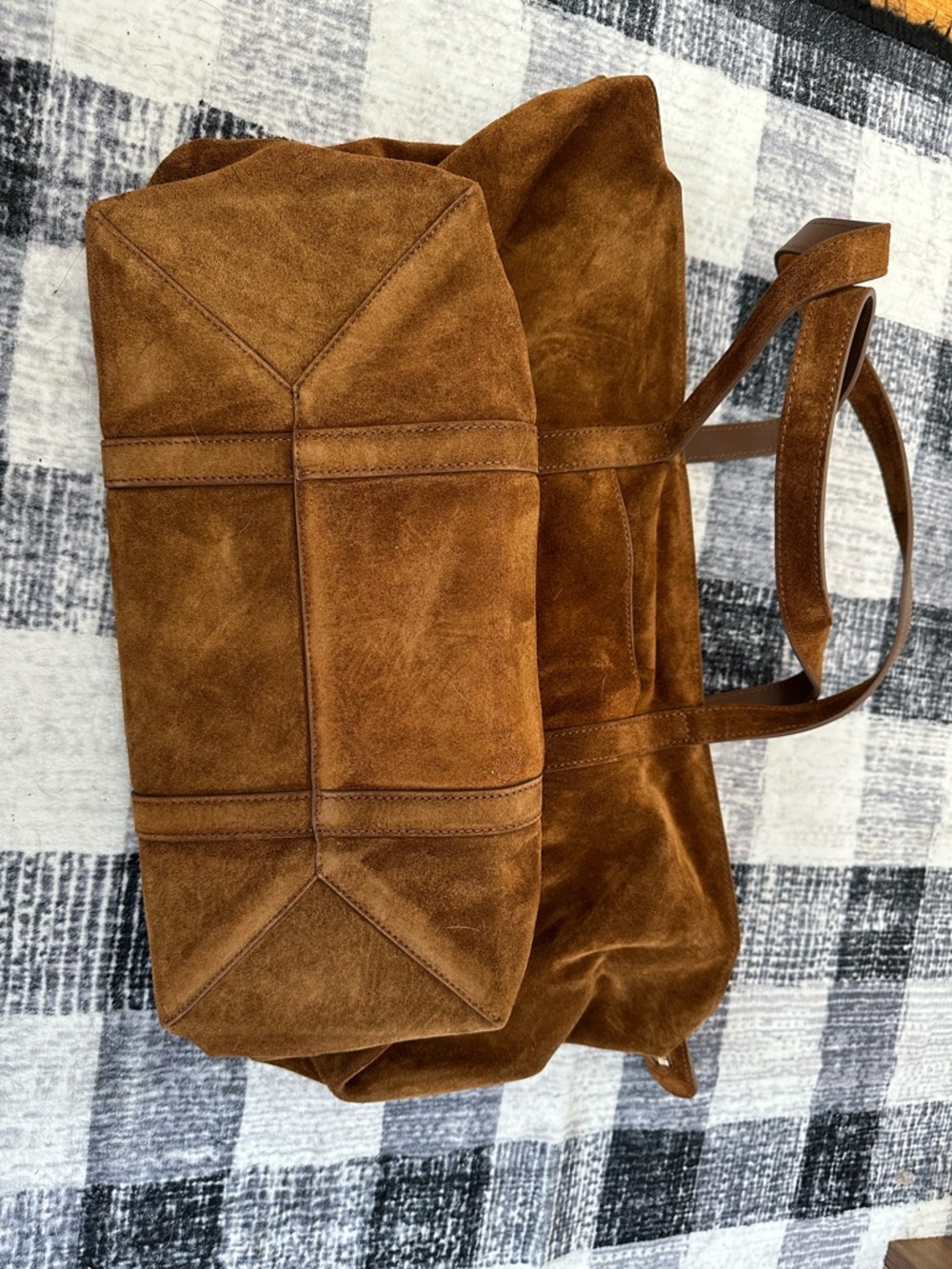 Quince Italian Suede Everyday Tote - Whiskey - Picture 7 of 12